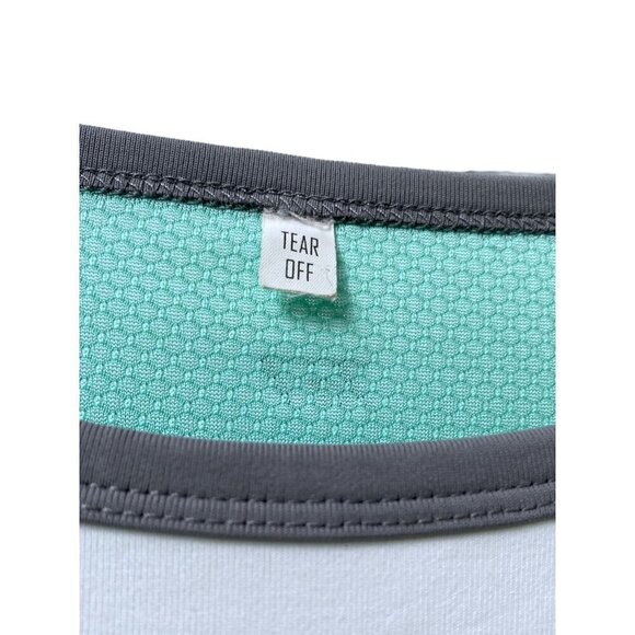 TAIL Womens Sports Top Size Large Golf Tennis Stretch Tee Mint Green Gray - Picture 8 of 9